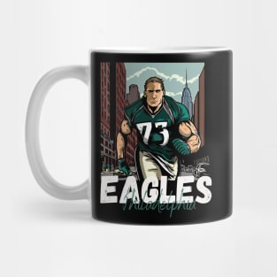 Philadelphia eagles football player graphic design cartoon style beautiful artwork Mug